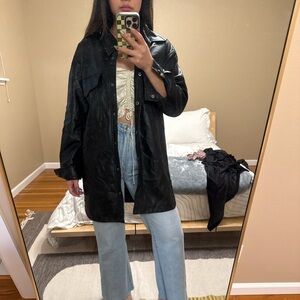 Apparis Riley Vegan Leather Shirt (XS)